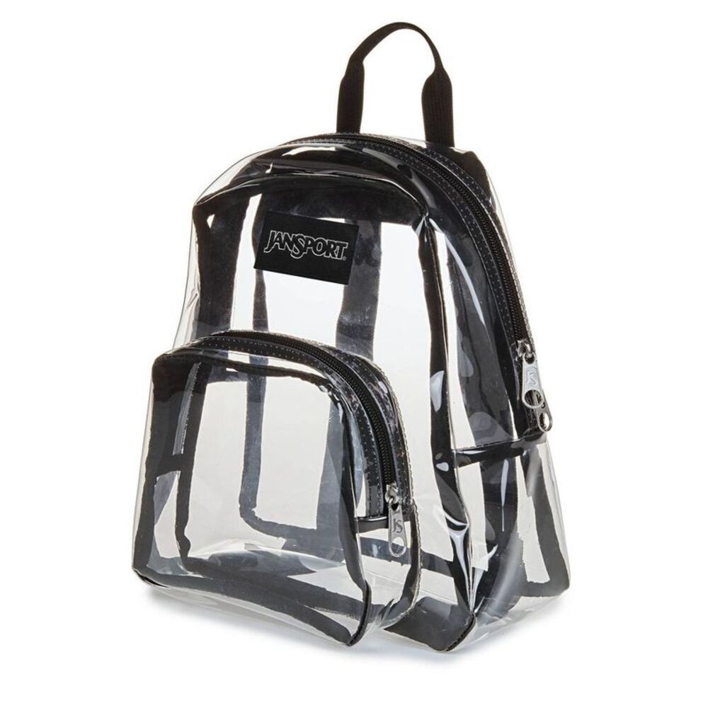 Open Box - JanSport -  Clear Mini Shoulder Bag - Black Black - Picture 3 of 4